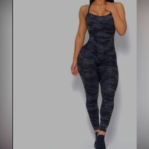 Camo Print Women's Jumpsuit